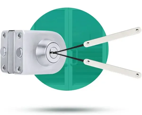 Commercial door lock with lock picking tools