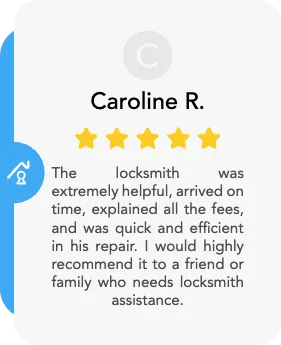 A 5-Star Review Via Google Maps From A Satisfied Customer For Locksmith Services.