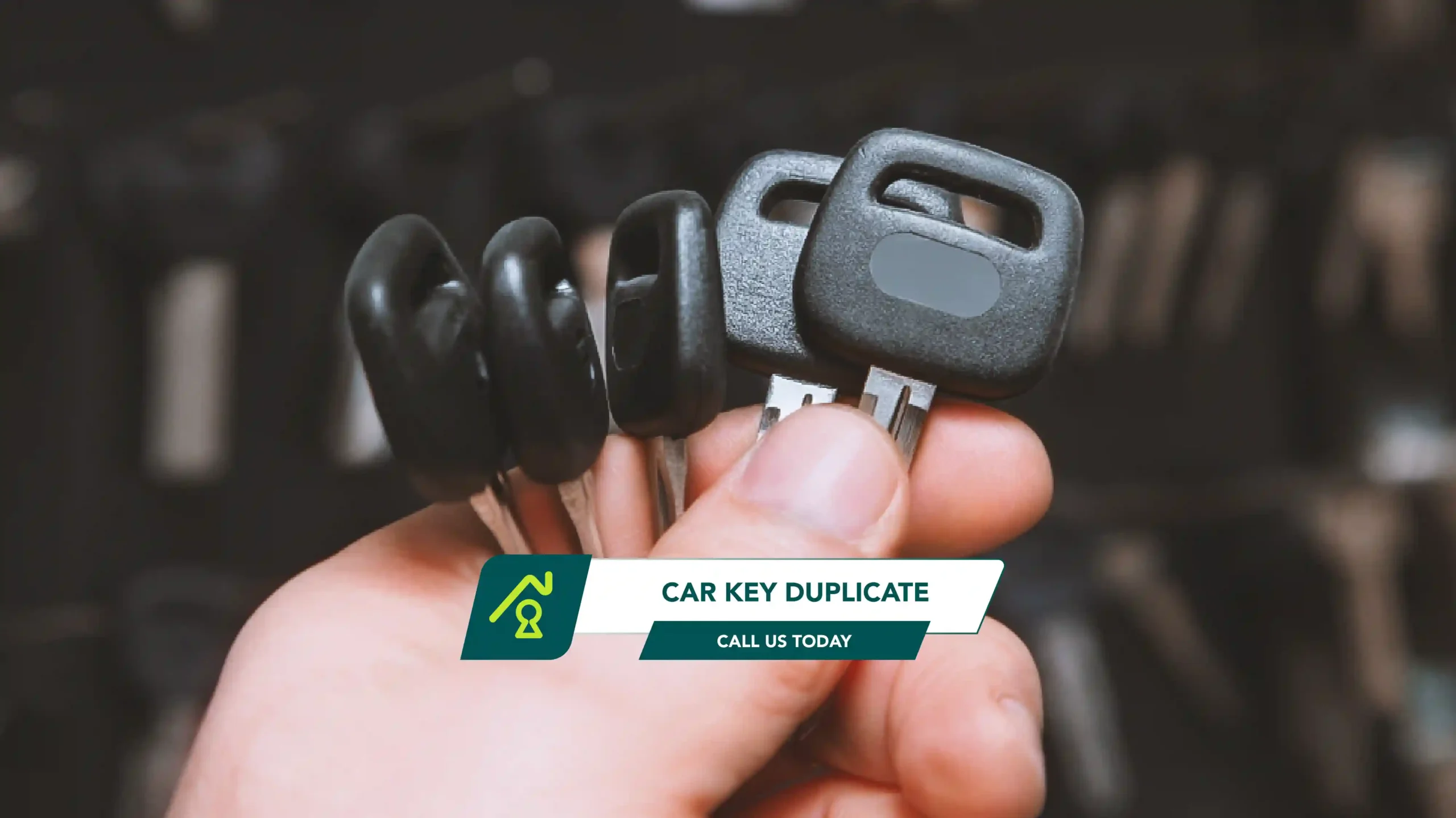 A Technician Holds a Bunch of Transponder Car Keys