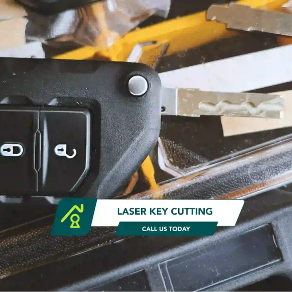 A Car Flip  Key With Laser Cut Made By Automotive Locksmith.